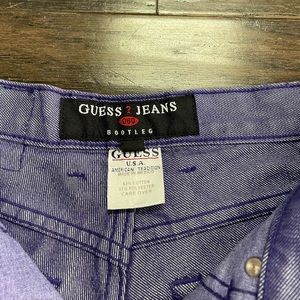 Guess y2k purple jeans